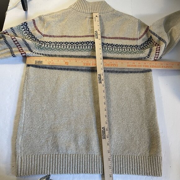 Fat Face U.K Mens Oatmeal Colour Ives Half Neck Jumper Size Medium Fair Isle - Picture 4 of 15